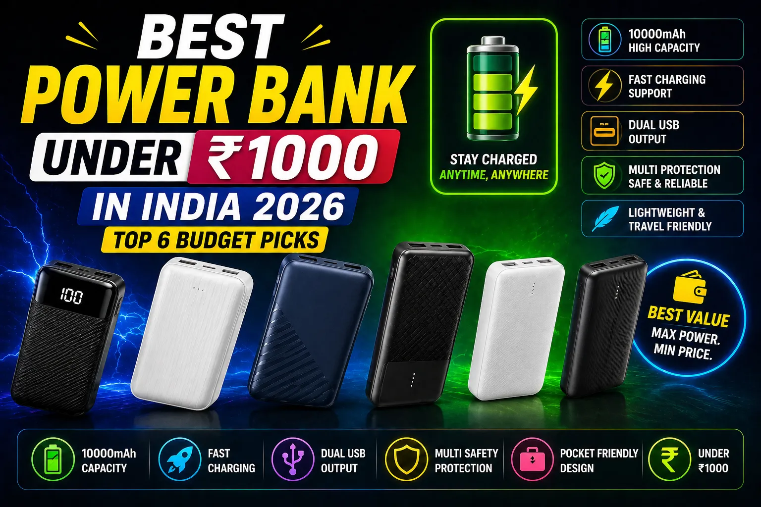 best power bank under 1000