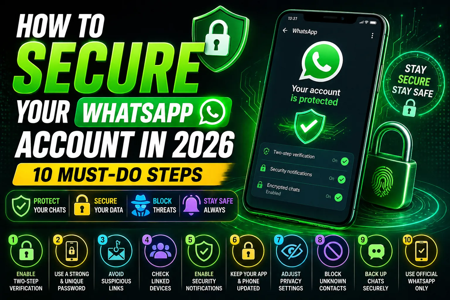 how to secure your WhatsApp account
