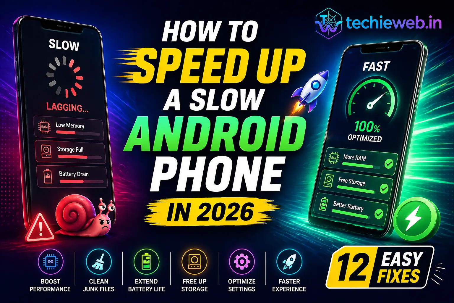 speed up a slow Android phone